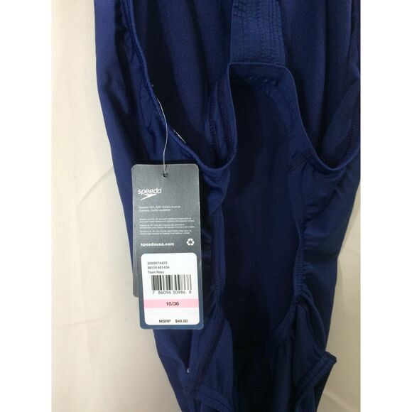 Speedo Pro LT One Piece Swimsuit Team Navy Size 36 New with Tags - Picture 5 of 5